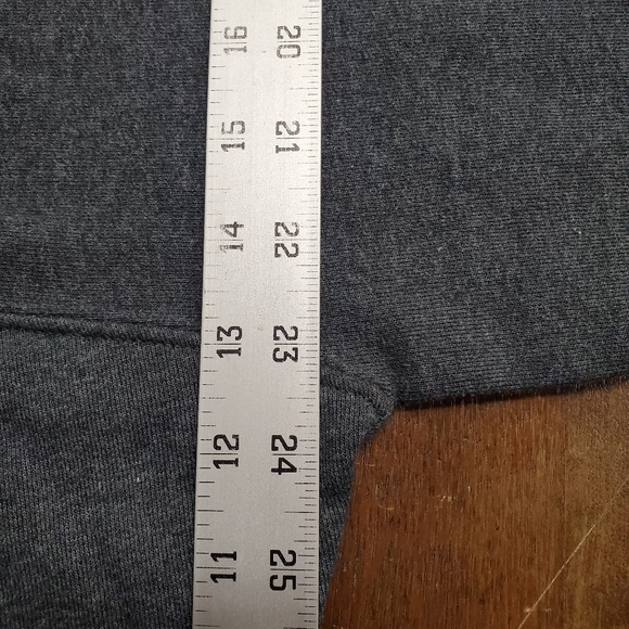 Hanes Camo America Men's Large Gray Sweater Sweatshirt Long Sleeve 100 Proof - Picture 9 of 10